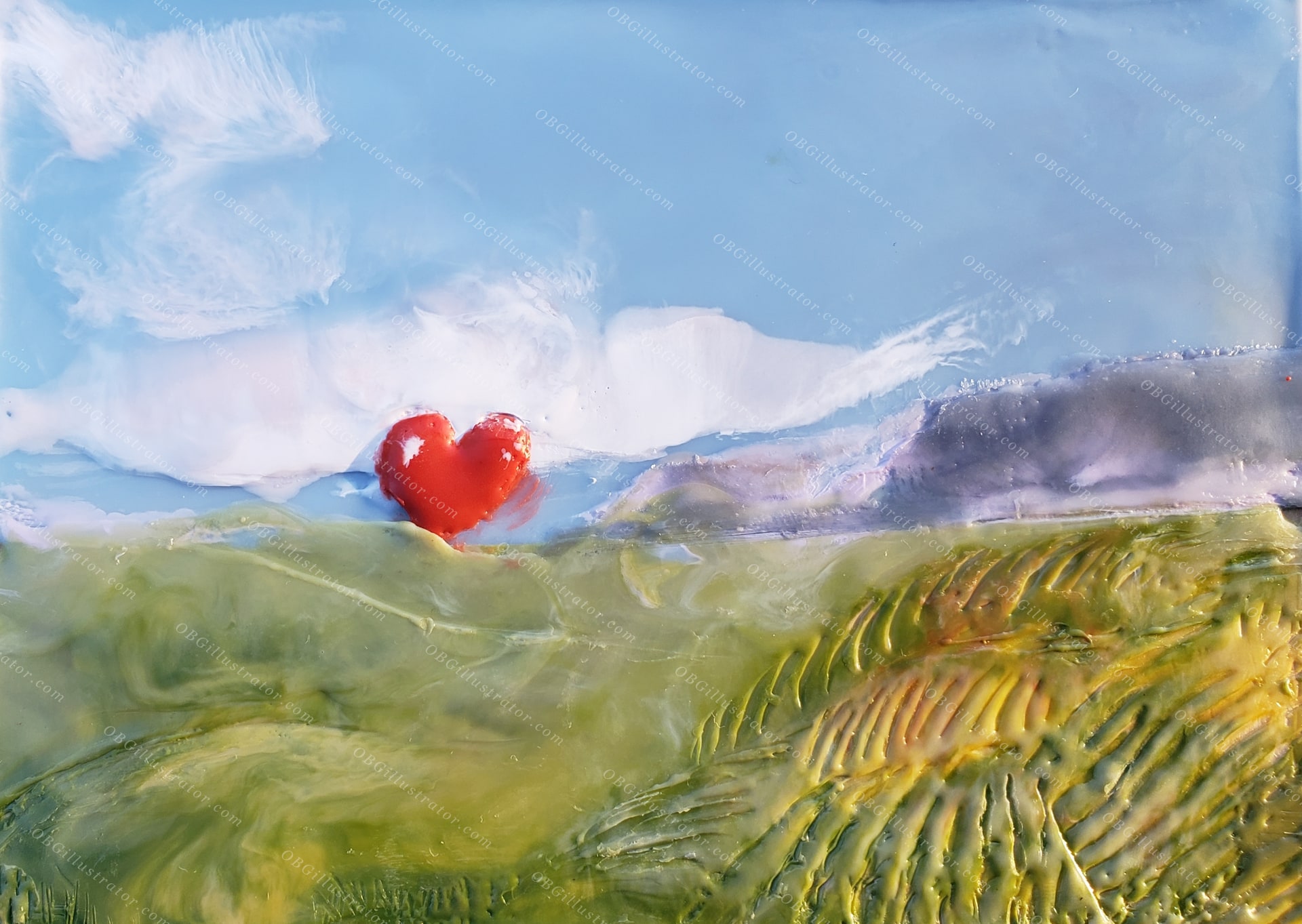 Heart Rising Over Tuscany