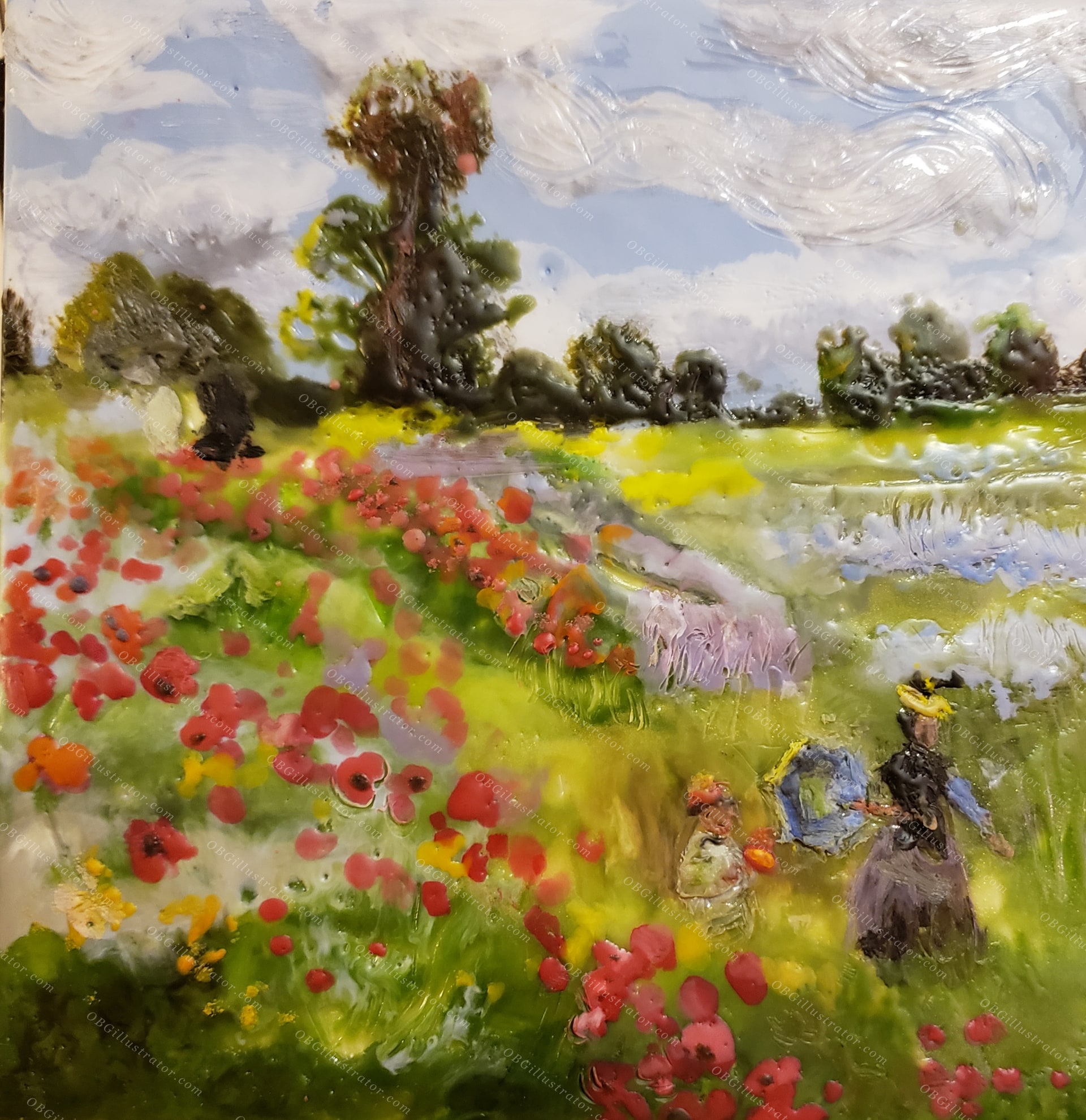 Poppy Field after Monet