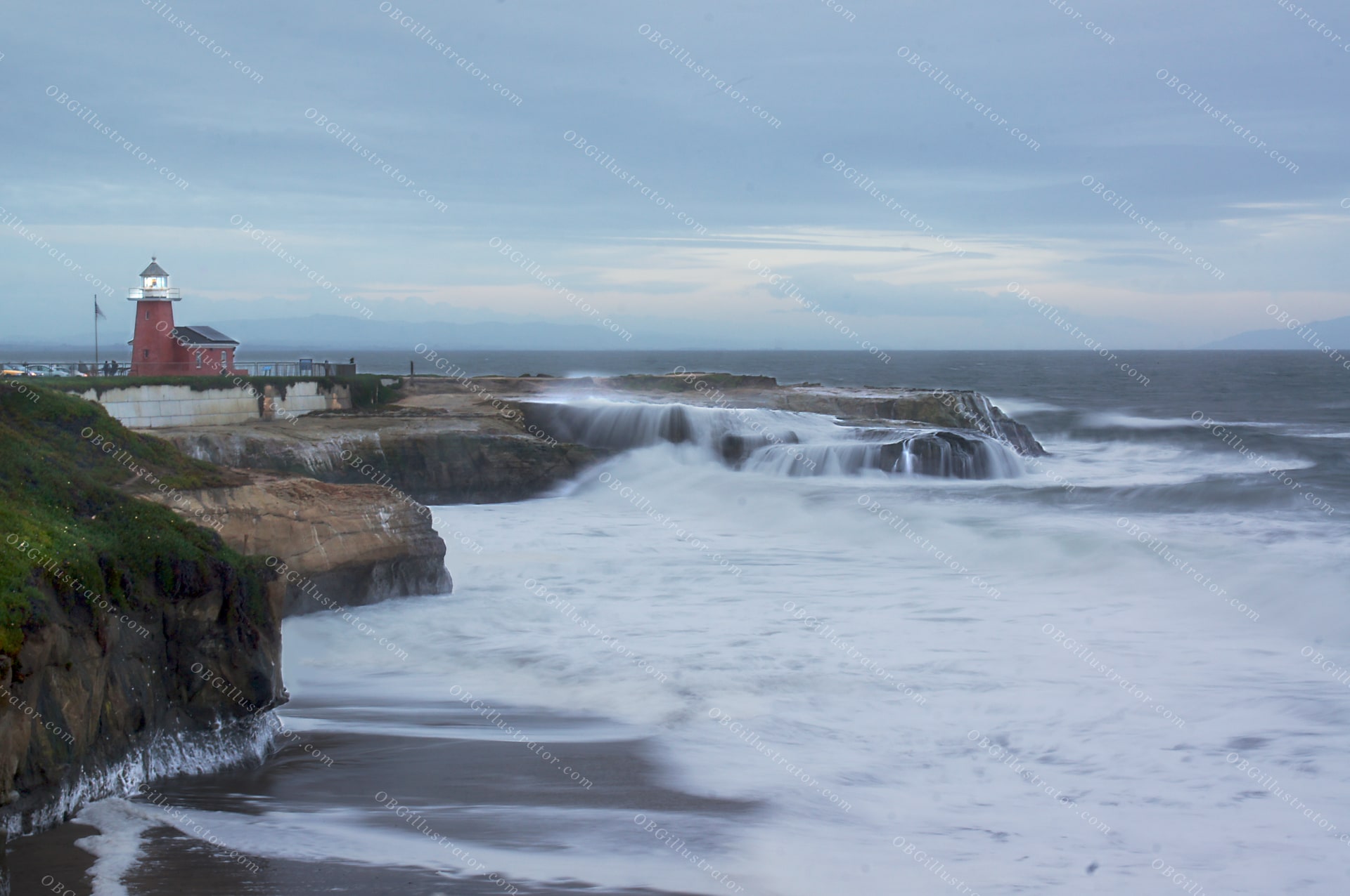 Storm Watch At Walton Lighthouse
