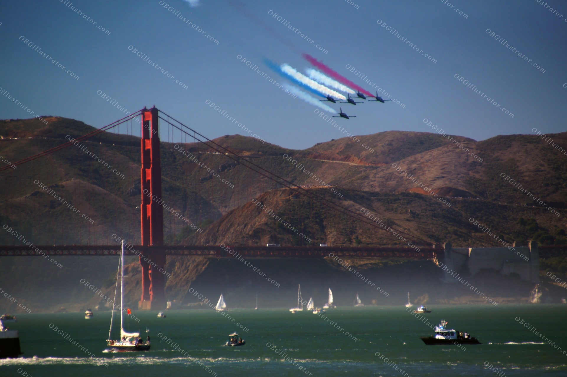 Blue Angels Over The Golden Gate