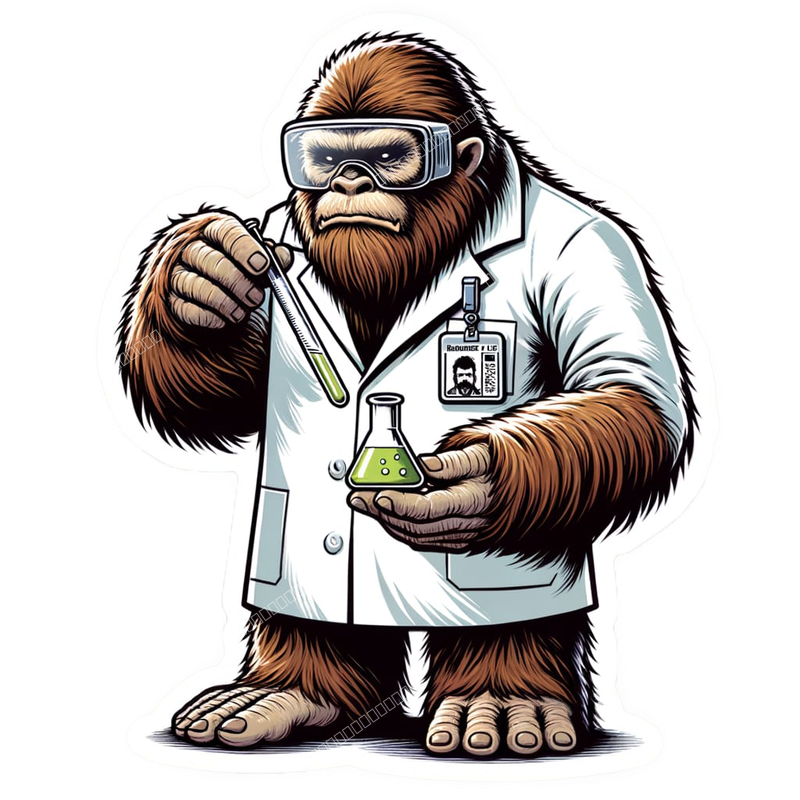 lab worker sasquatch
