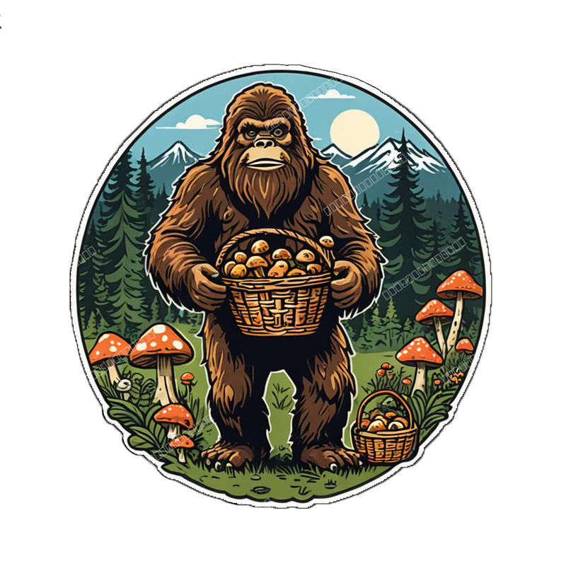 mushroom collecting sasquatch