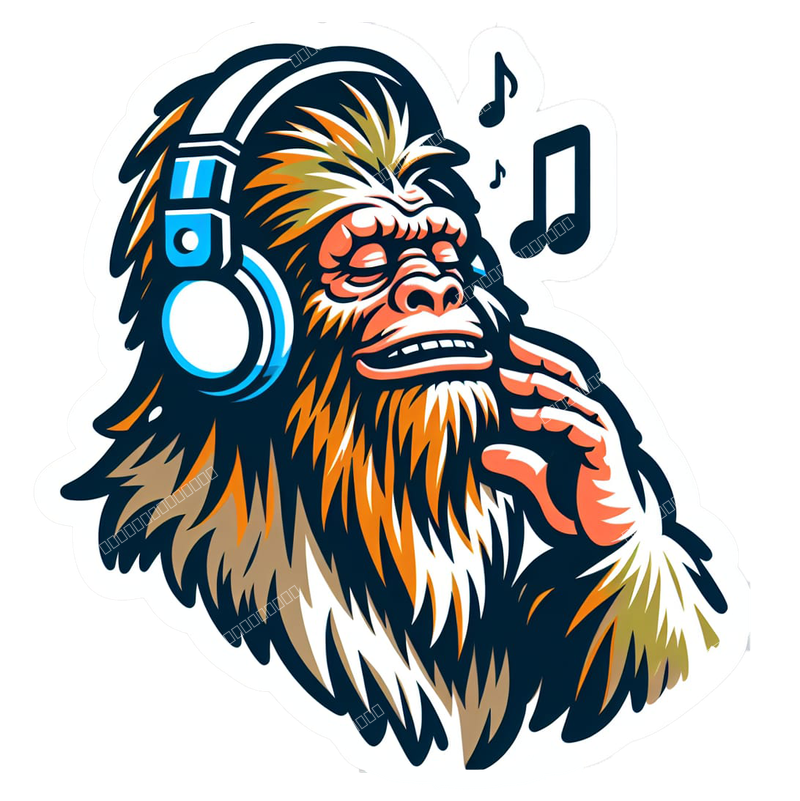 sasquatch listening to music