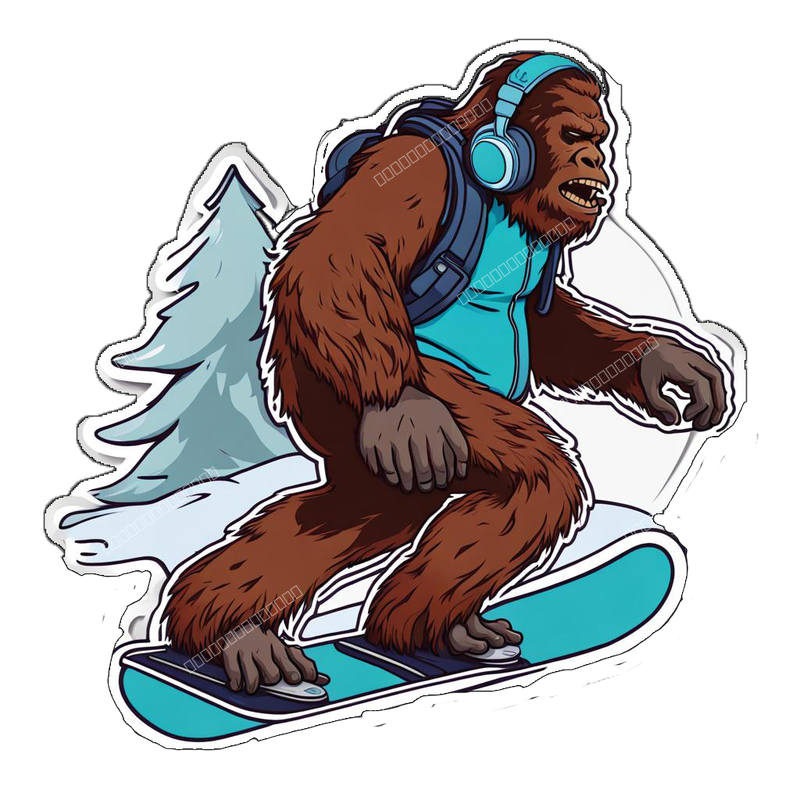 sasquatch snowboarding